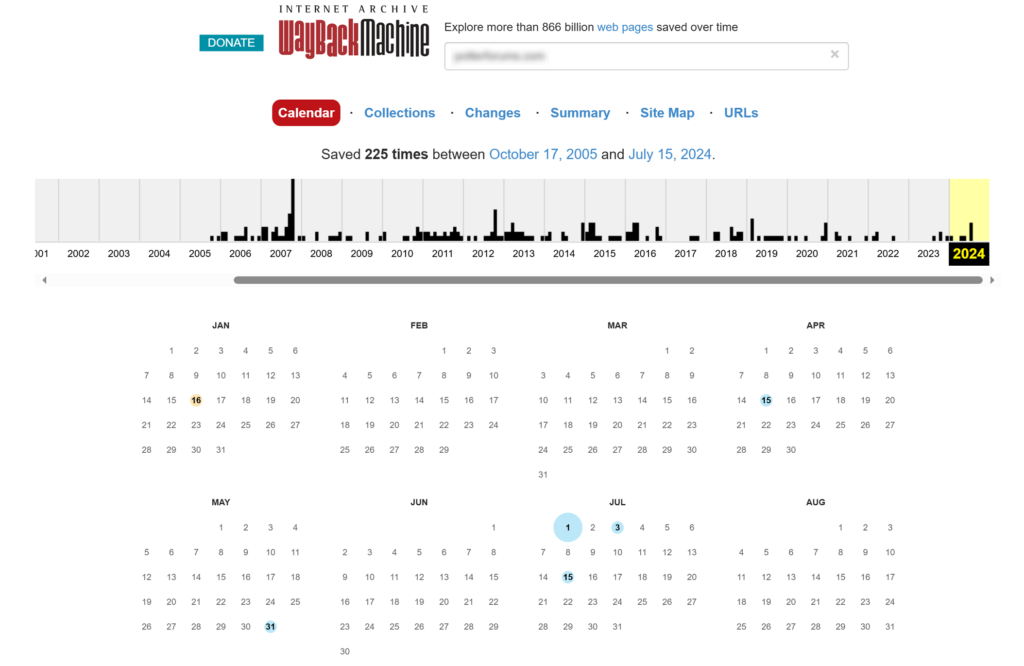 Side Income Blogging - Wayback Machine screenshot