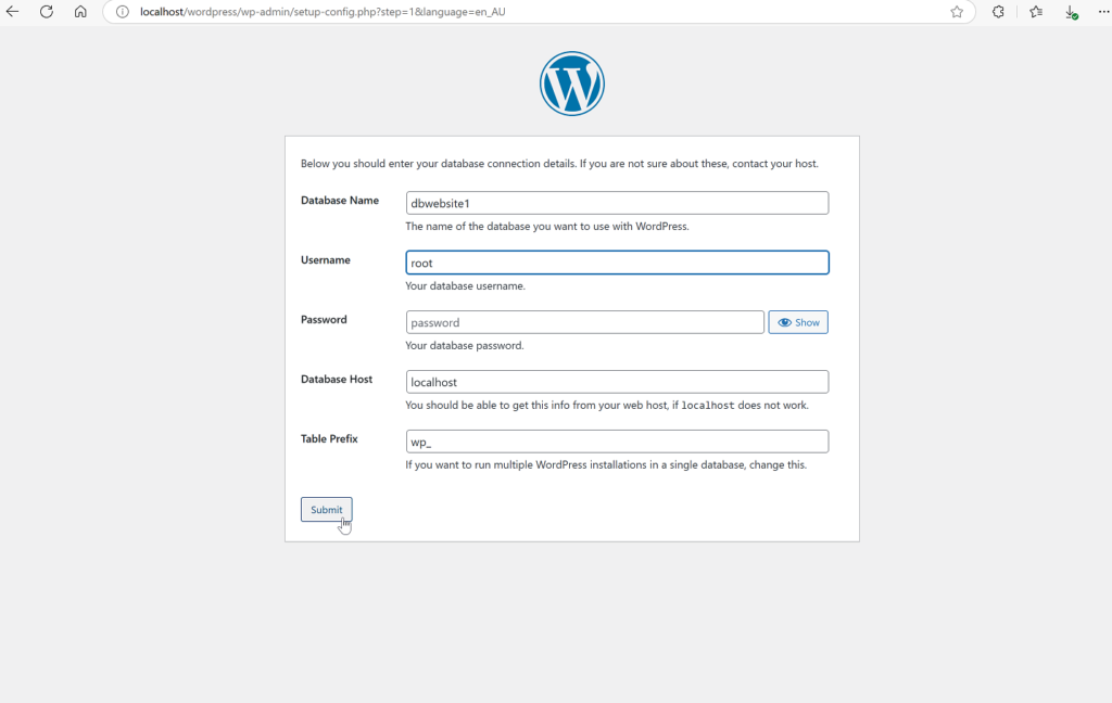 Side Income Blogging - WordPress installation screenshot 1