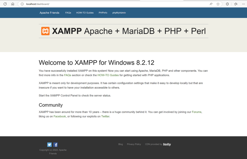 Side Income Blogging - XAMPP screenshot 3