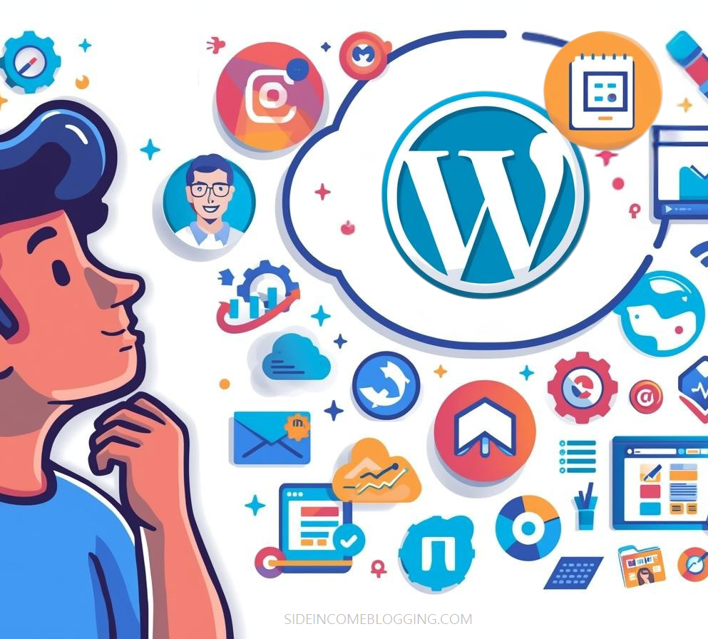 Side Income Blogging - Benefits of a self-hosted WordPress site.